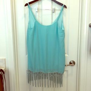 Fun fringe bottom dress / cover up